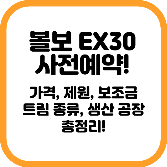 볼보 ex30 출시