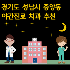 성남시 중앙동 치과 야간진료 병원 추천