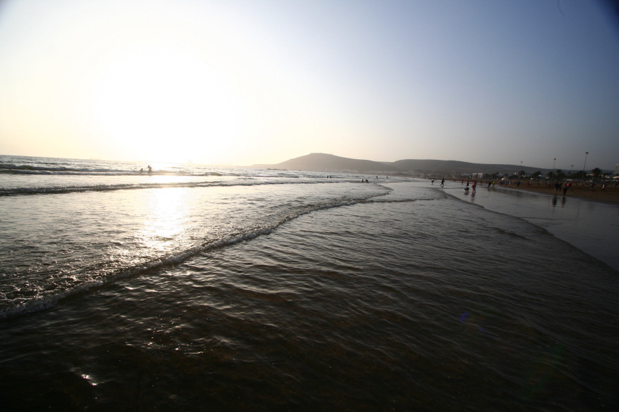 아가디르-해변의-아름다운-일몰