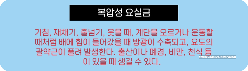복압성 요실금