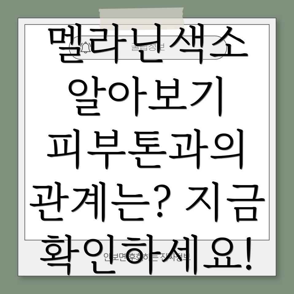 멜라닌 색소