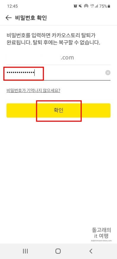 카카오계정-비밀번호-입력-절차