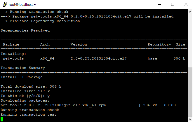  리눅스 centos7 ifconfig command not found 해결법