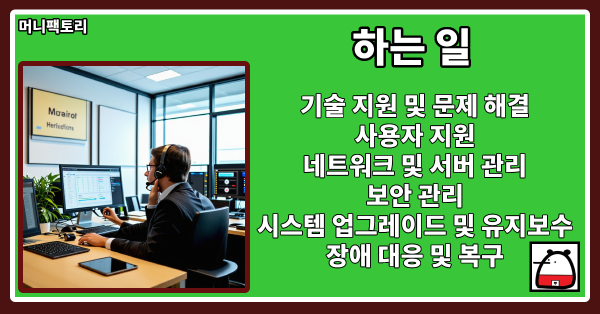 IT지원전문가하는일