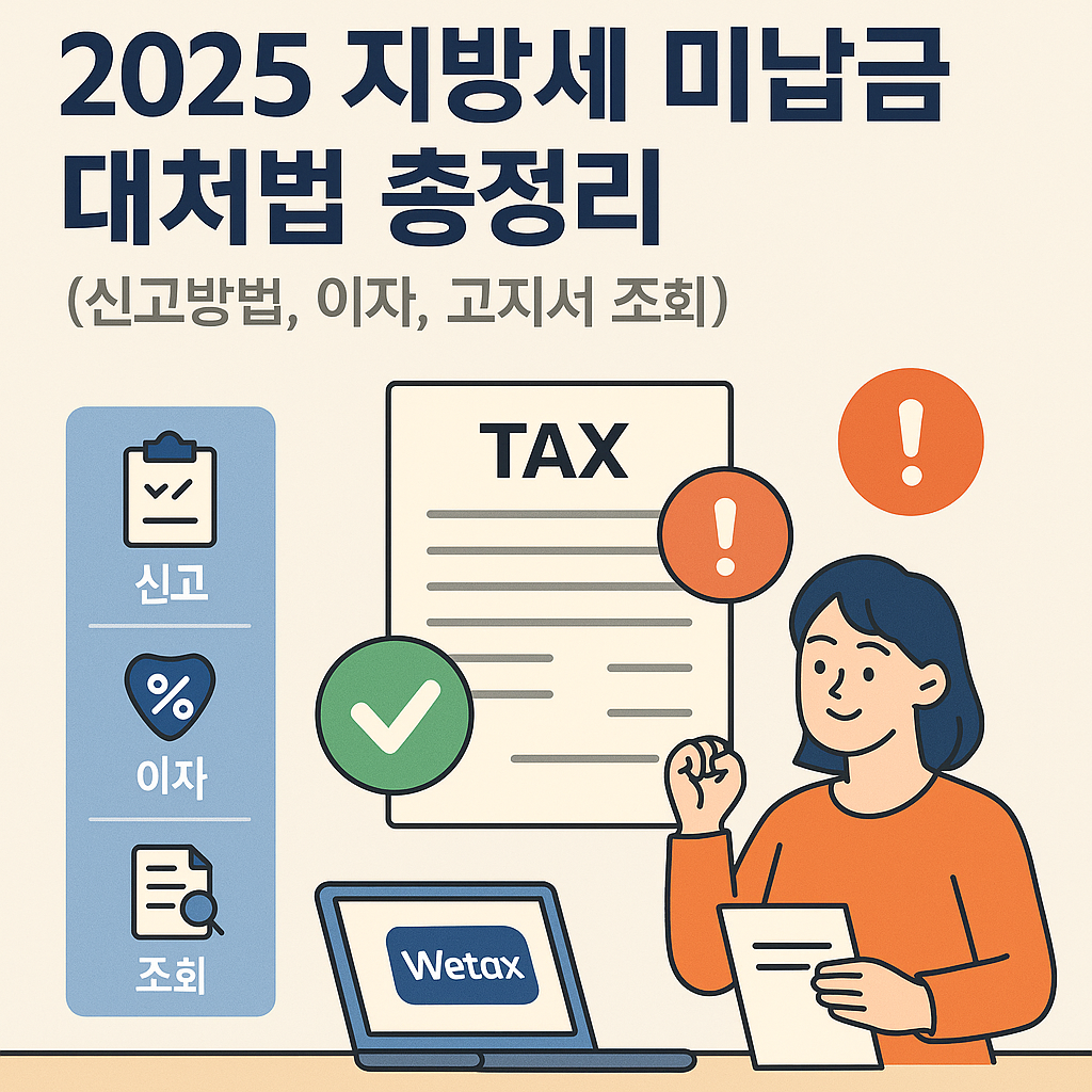 2025 지방세 미납금 해결 방법 인포그래픽