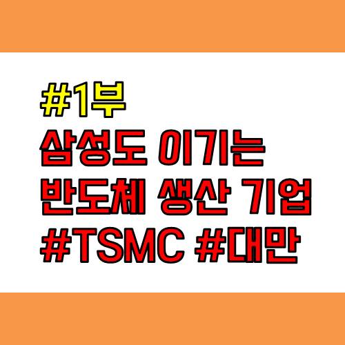  삼성을 이기는 대만 반도체 생산 기업 TSMC의 주가에 대해 알아보자.