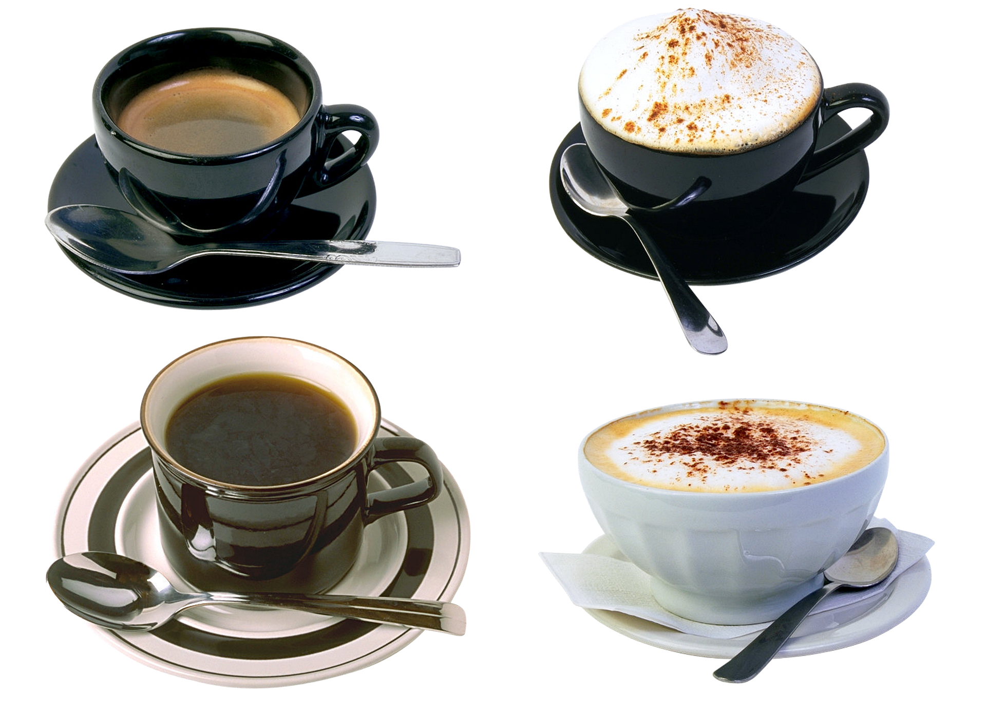 다양한 커피 종류