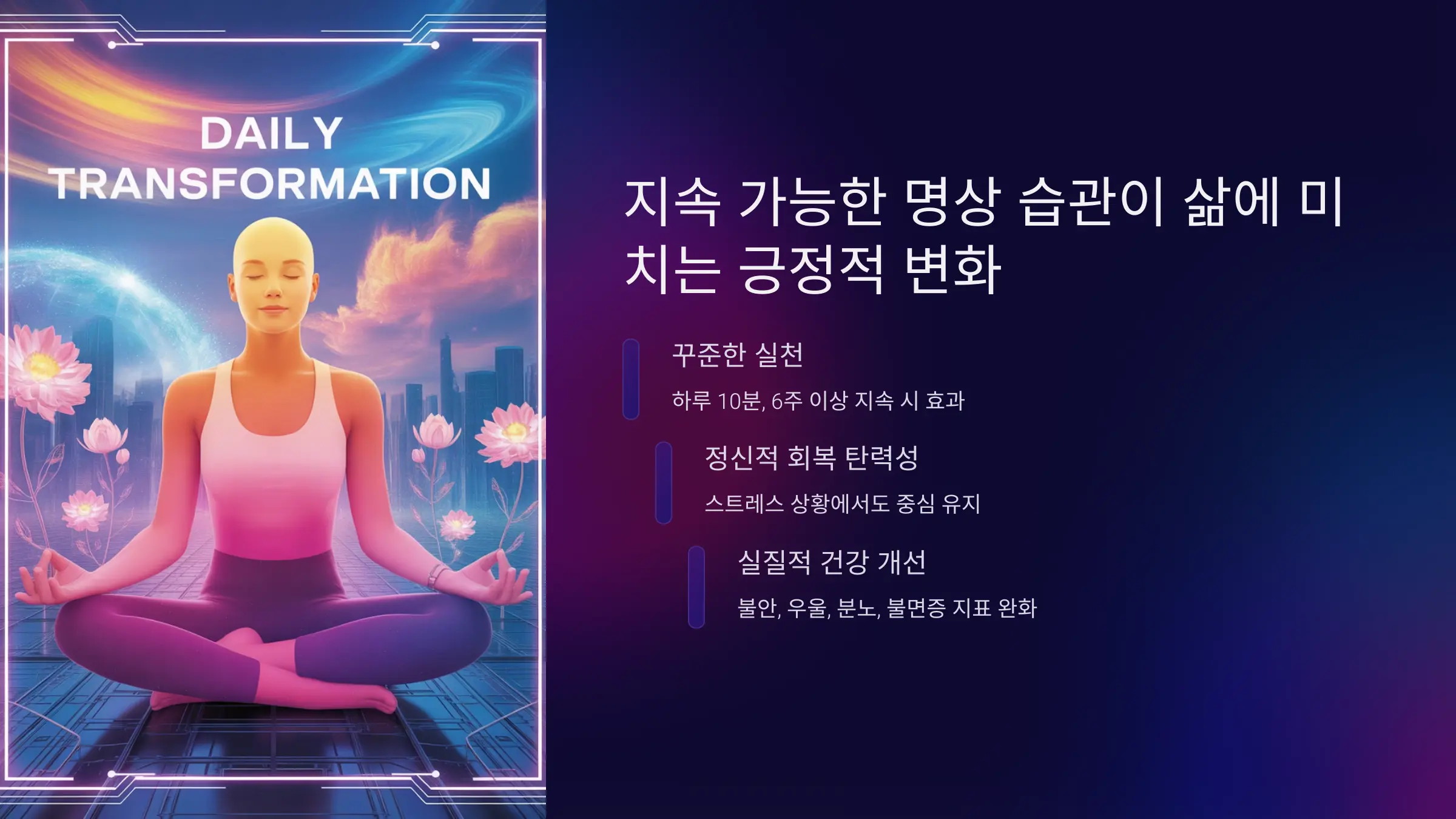 지속 가능한 명상 습관이 삶에 미치는 긍정적 변화