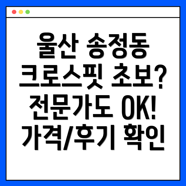 울산 송정동 크로스핏