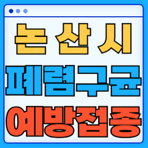 충청남도 논산시 폐렴구균 백신 무료 예방접종 비용지원 가격 신청방법 대상자 간격 13가 15가 20가 23가