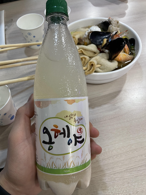 오댕탕과 옹헤야 막걸리 사진
