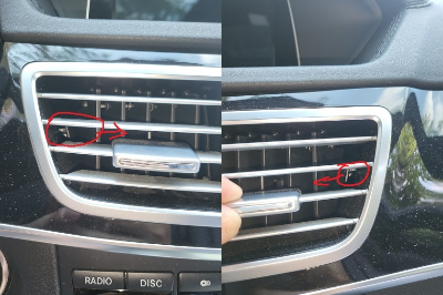 W212 센터페시아 송풍구 키 위치