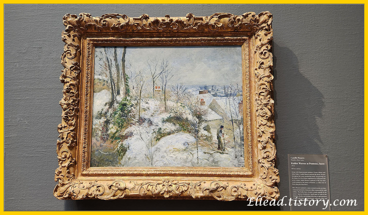 피사로
Rabbit warren at Pontoise&#44; snow&#44; 1879
