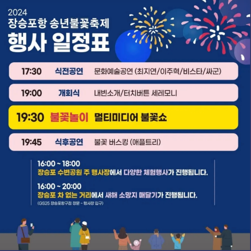 거제 장승포항 송년불꽃축제 명당 자리 공개! 새해맞이 카운트다운 즐기기