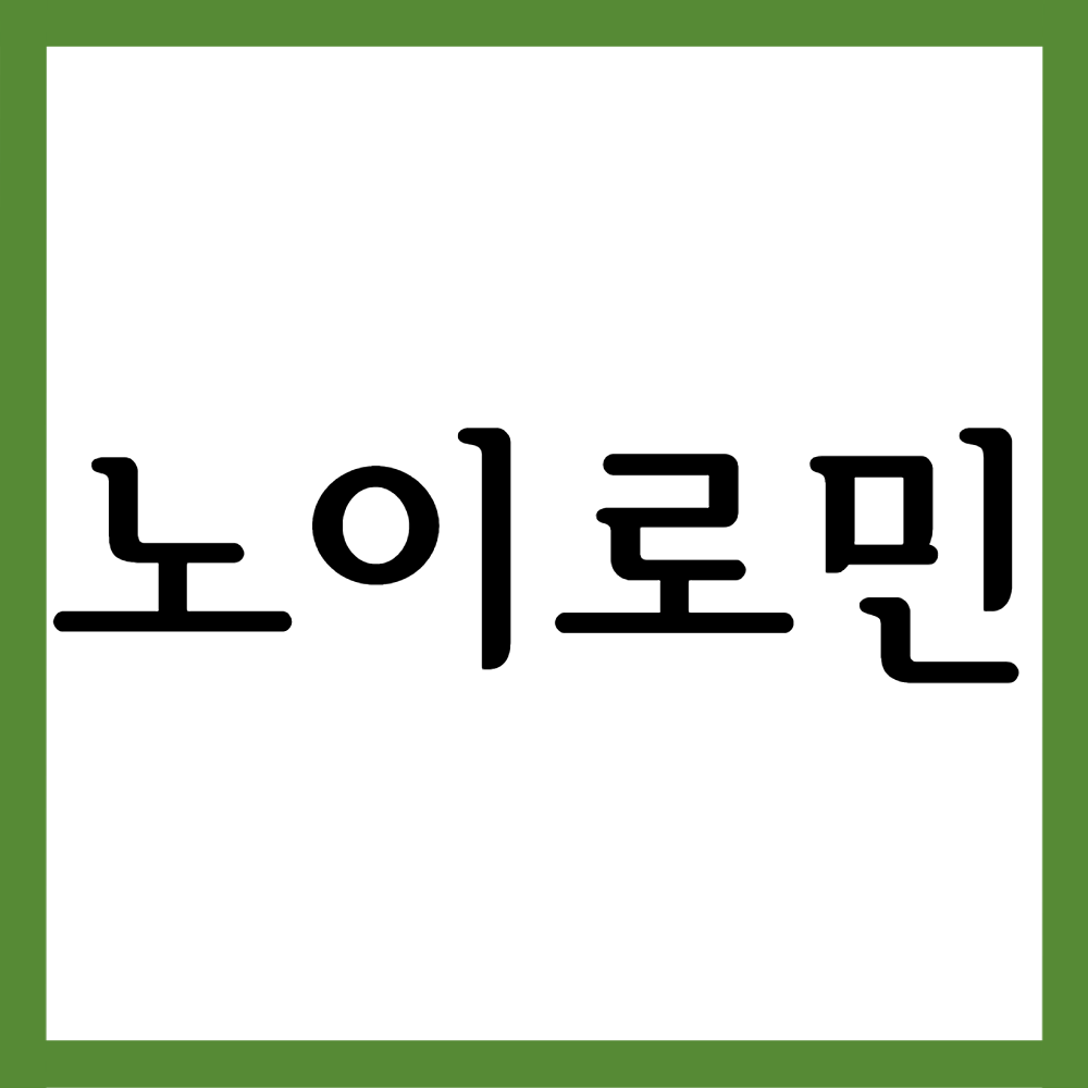  노이로민정, 효능효과/복용법/부작용 등 모든 것!
