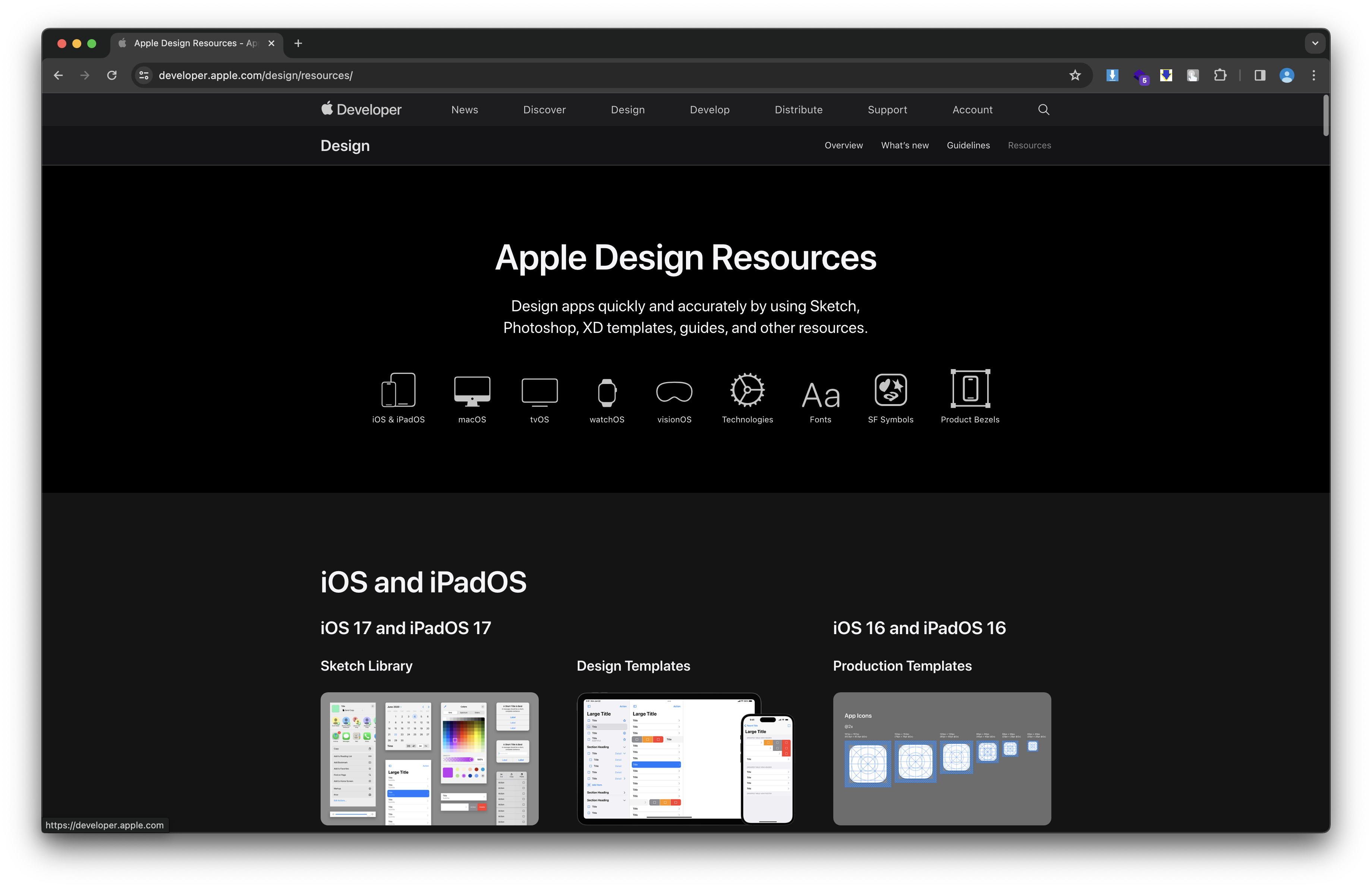  애플의 UI 디자인 에셋 파일 무료로 사용하기