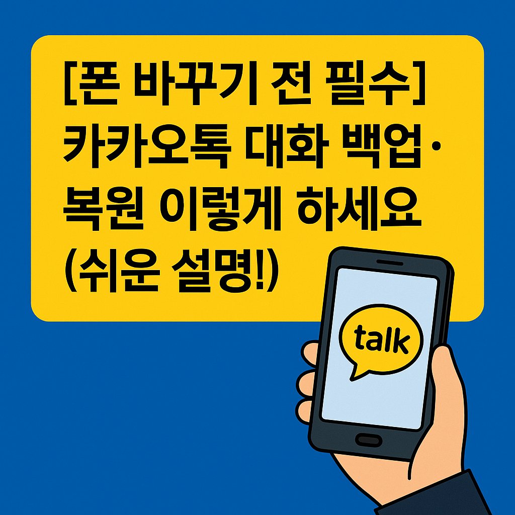 카카오톡 대화 백업, 복원
