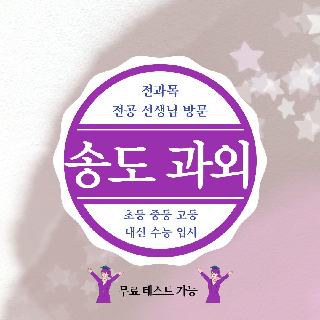  송도 중등 영어 과외 송도 포스코 고등 수학 과외 개인 맞춤 수업 내신 향상