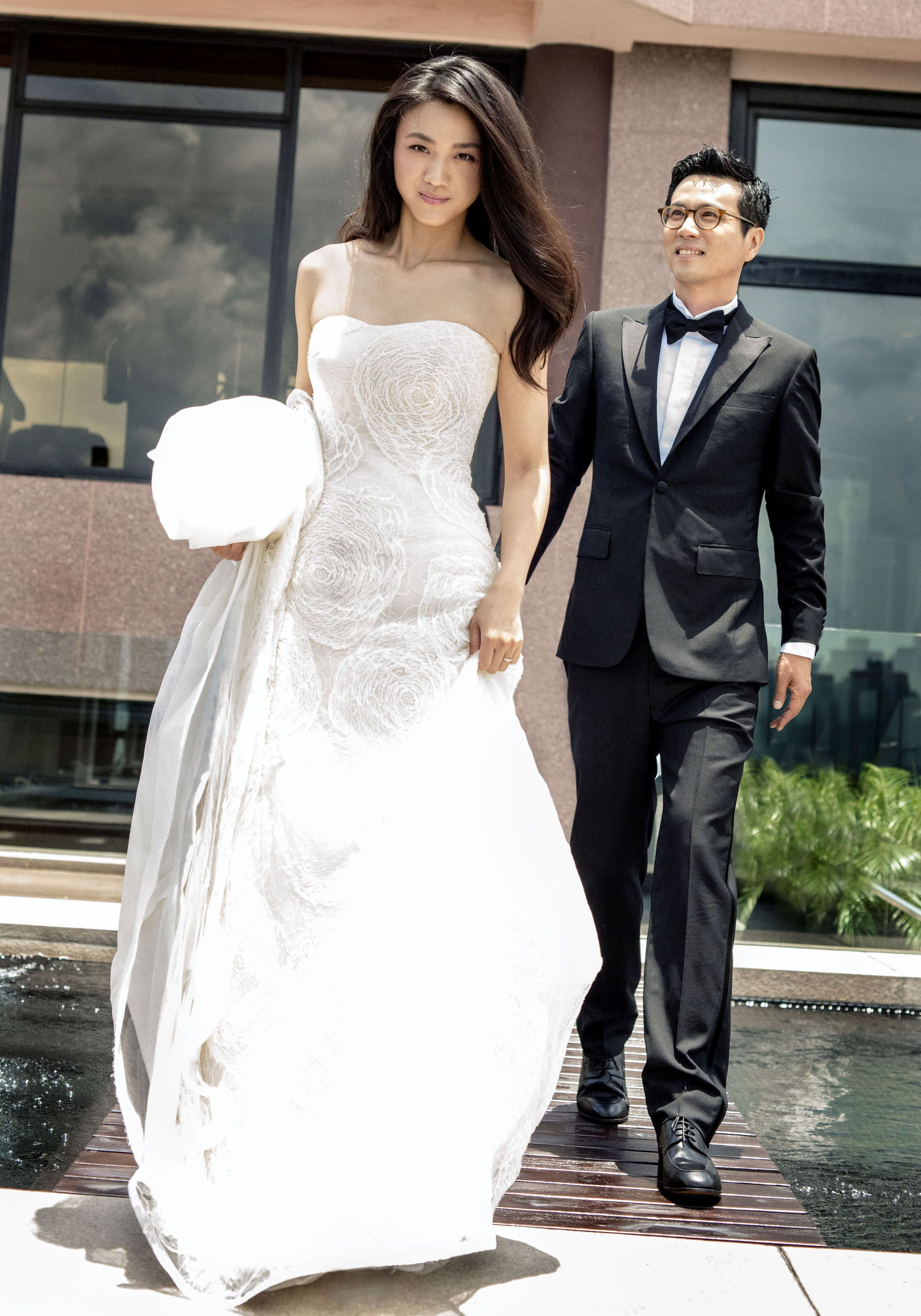 탕웨이와 김태용의 결혼식