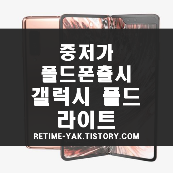  중저가 폴드폰 출시, 갤럭시 폴드 라이트(반값 폴드폰 라인업)