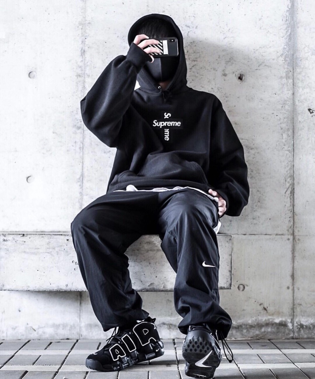  [SUPREME] 슈프림 크로스 박스 로고 스웨트 셔츠 후드 티셔츠 (4 COLOR)