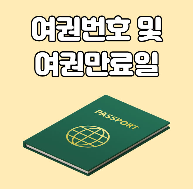  여권번호 및 여권만료일 조회하는 방법