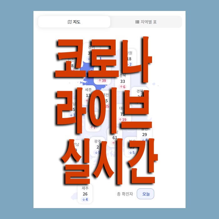  코로나 라이브 실시간