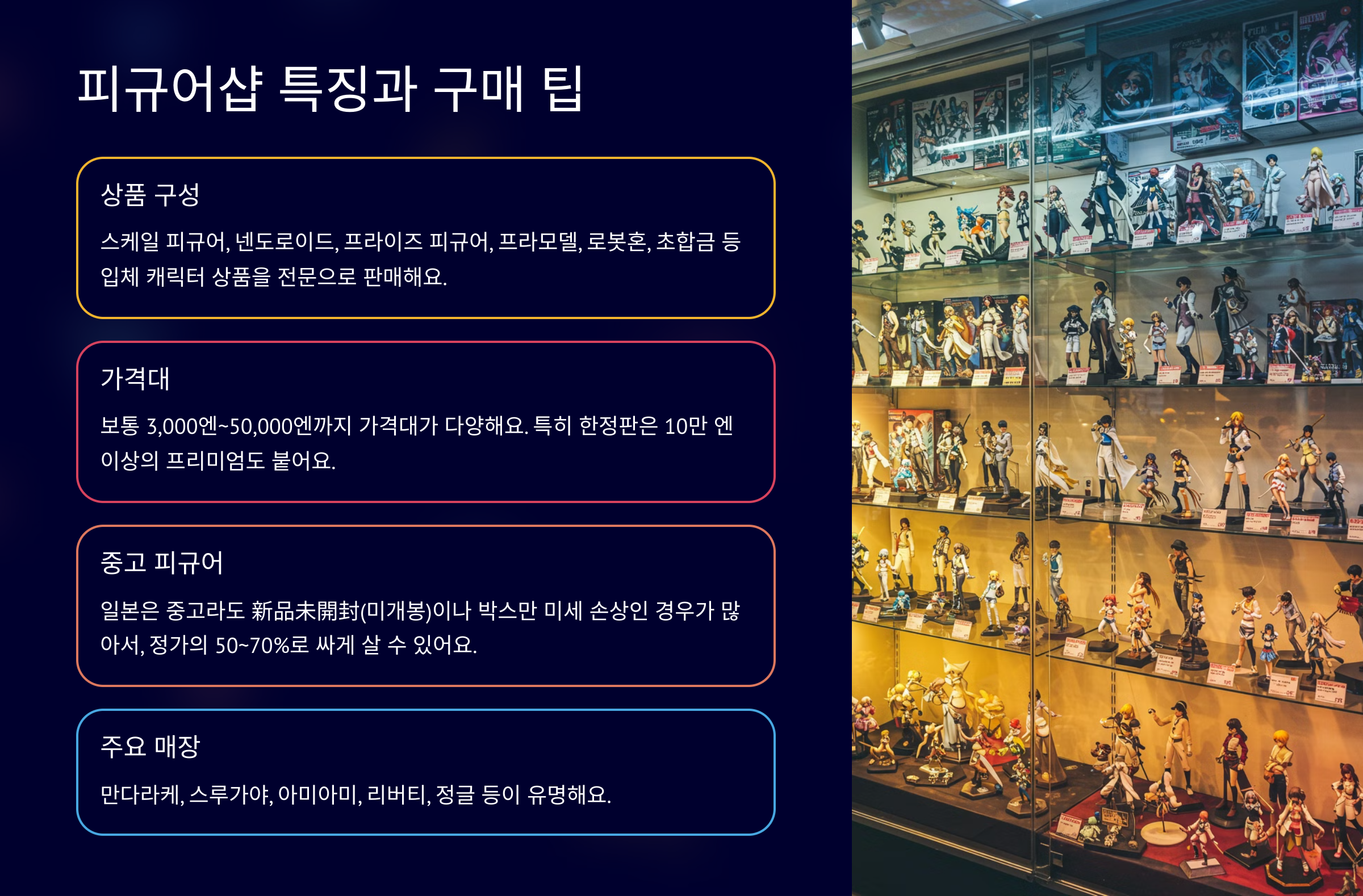 피규어샵 특징과 구매 팁