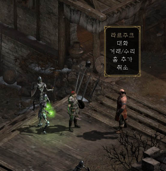  디아블로2 레저렉션 액트5 퀘스트1: 하로가스 공성전, 라르주크 구멍 퀘스트