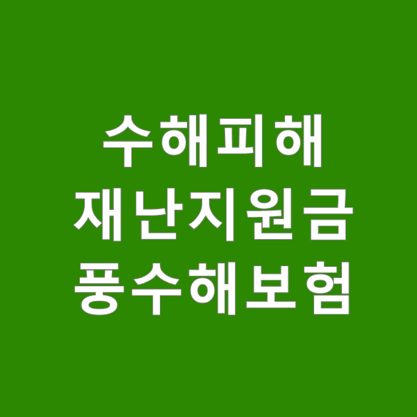  수해피해 보상금은 얼마? 풍수해보험 이란