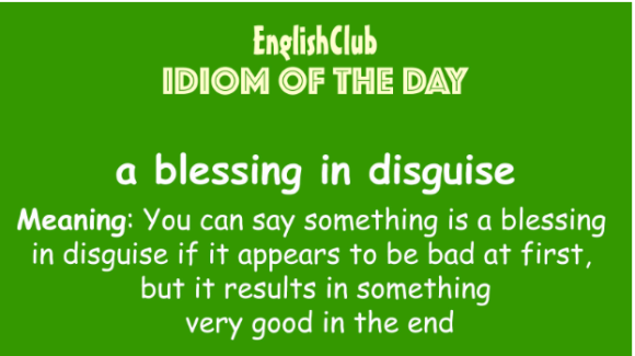  [영어] A blessing in disguise를 아시나요..