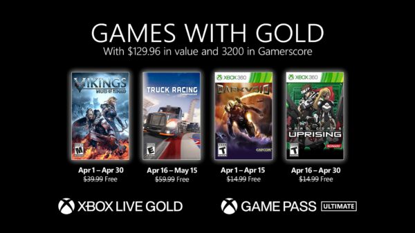  2021년 4월 Xbox Live Gold 무료 게임 발표 Vikings : Wolves of Midgard, Truck Racing Championship 등.