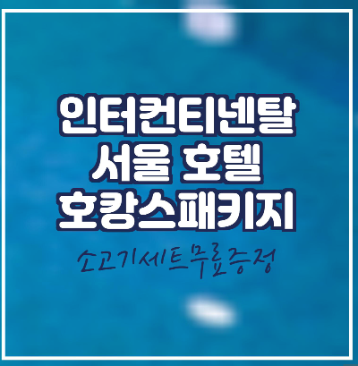  그랜드 인터컨티넨탈 서울 파르나스 /호캉스 패키지