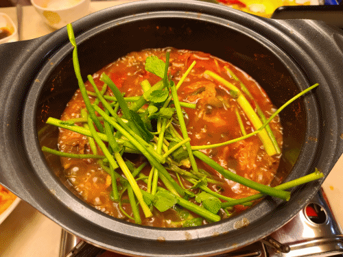  천안 두정동 맛집 등촌 샤브샤브 칼국수 고기 볶음밥 까지 못참지