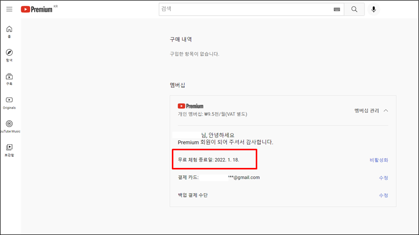 youtube premium 유튜브 프리미엄