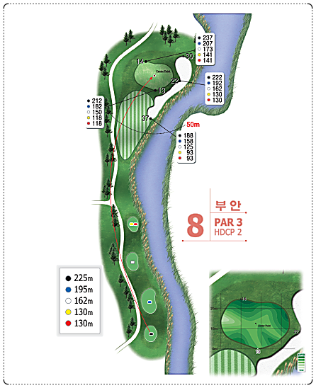 군산CC 부안 코스 8번 홀