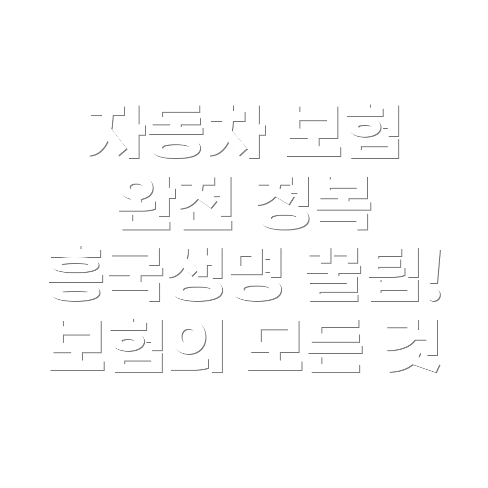 흥국생명 자동차 보험