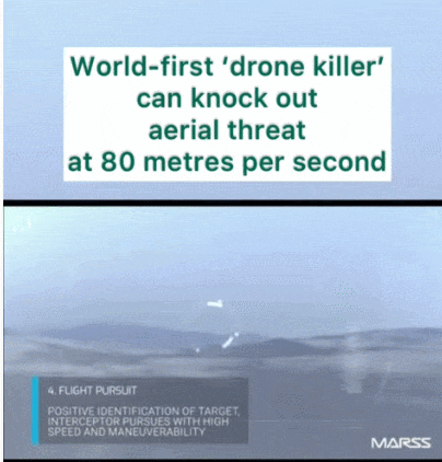 드론 꼼짝마!...잠재적 위협 대처 고속 드론 요격기 개발 VIDEO:World-first &lsquo;drone killer&rsquo; can knock out aerial threat at 80 metres per second