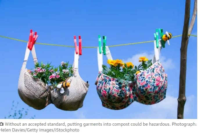  호주, 세계 최초로 브래지어 섬유 퇴비화 표준 제정 Bras fit for burying: Australia to set a world-first standard for composting textiles