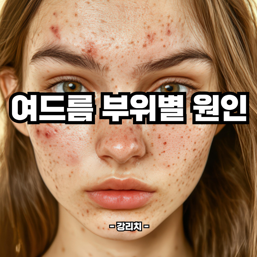 여드름 부위별 원인