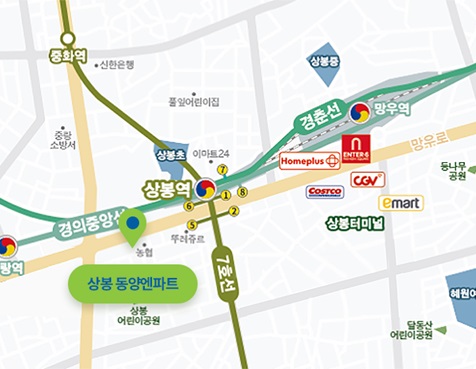상봉동양엔파트-입지안내2