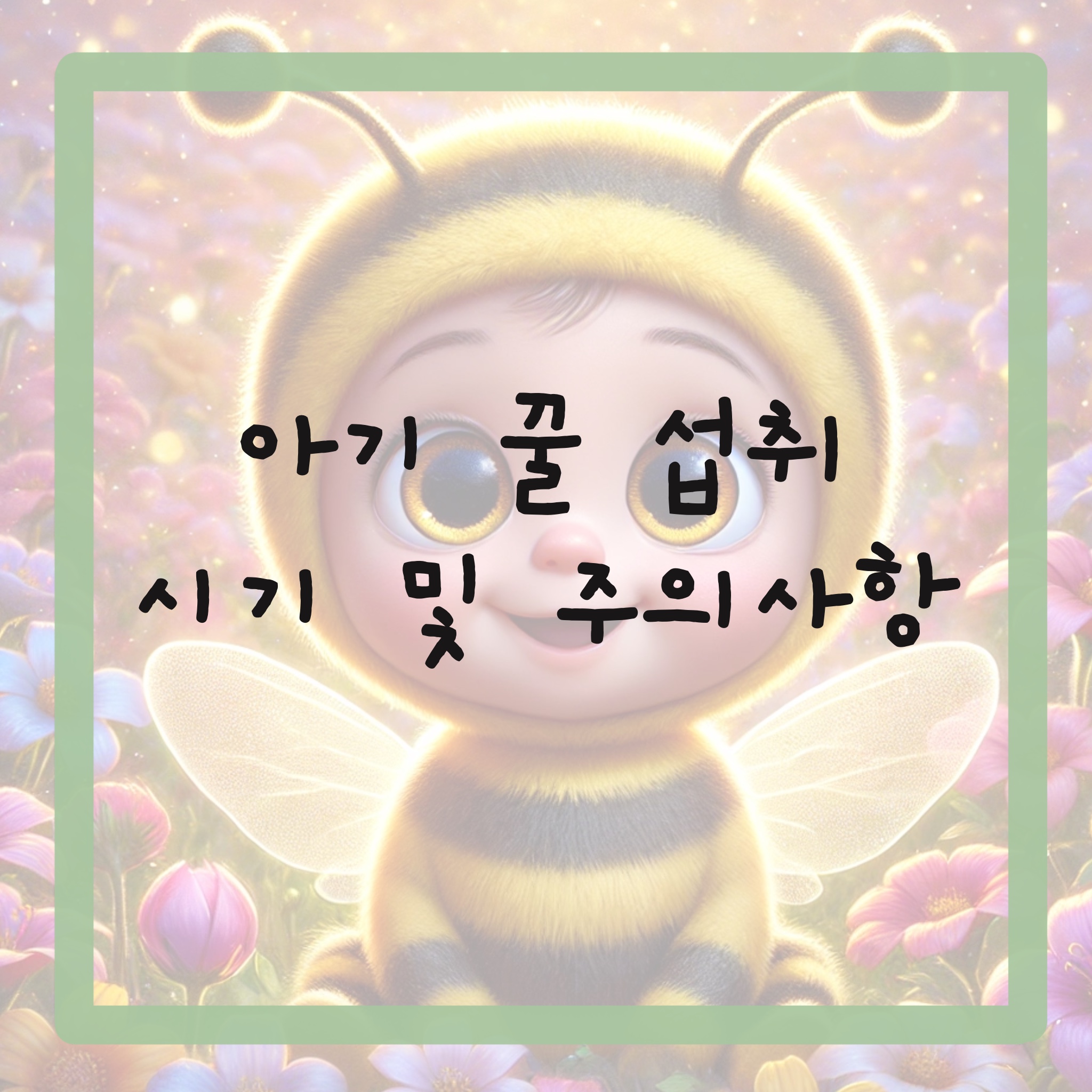 영유아 아기 꿀 섭취