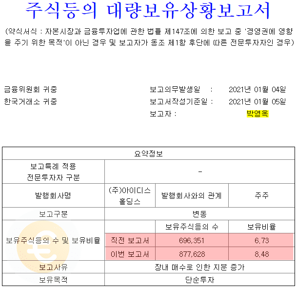 보유종목 확인