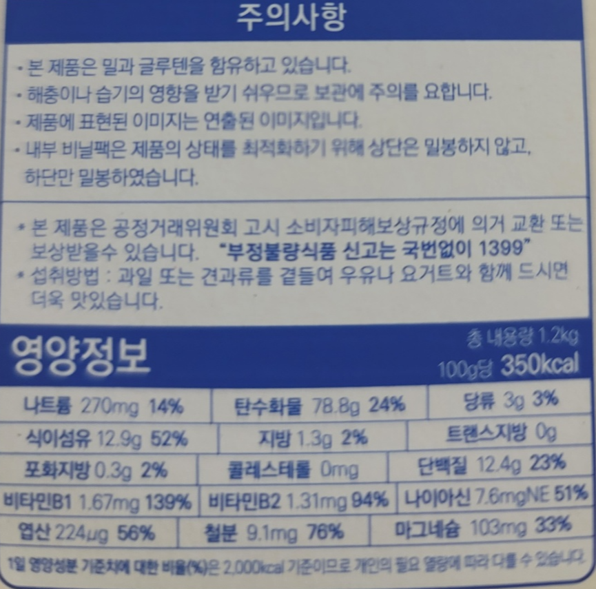 위트빅스-영양정보