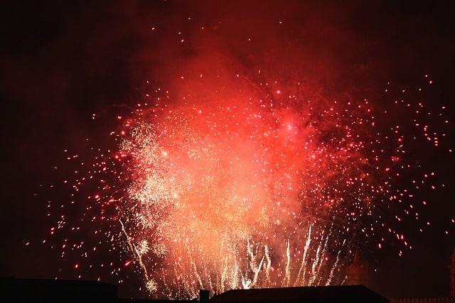 부산 불꽃 축제 사진