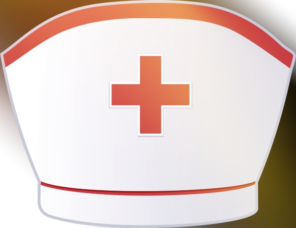 병원 태그 간호사 모자