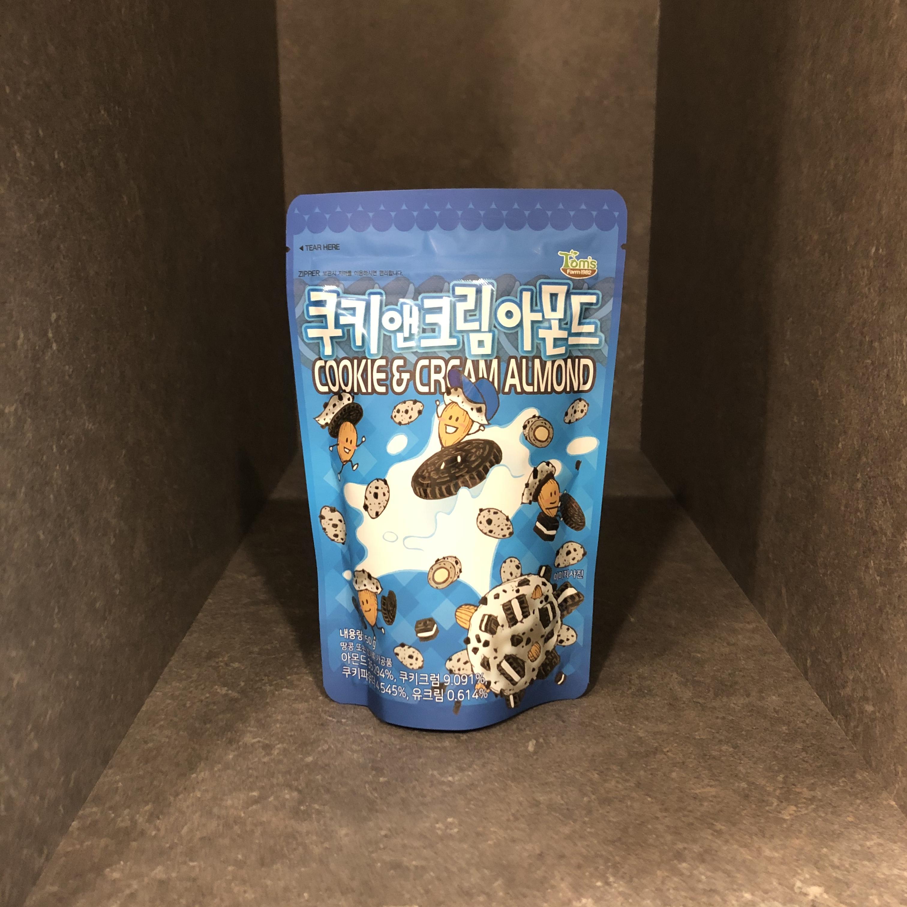   갈림양행 Tom's farm 탐스팜 시리즈. 쿠키앤크림아몬드.