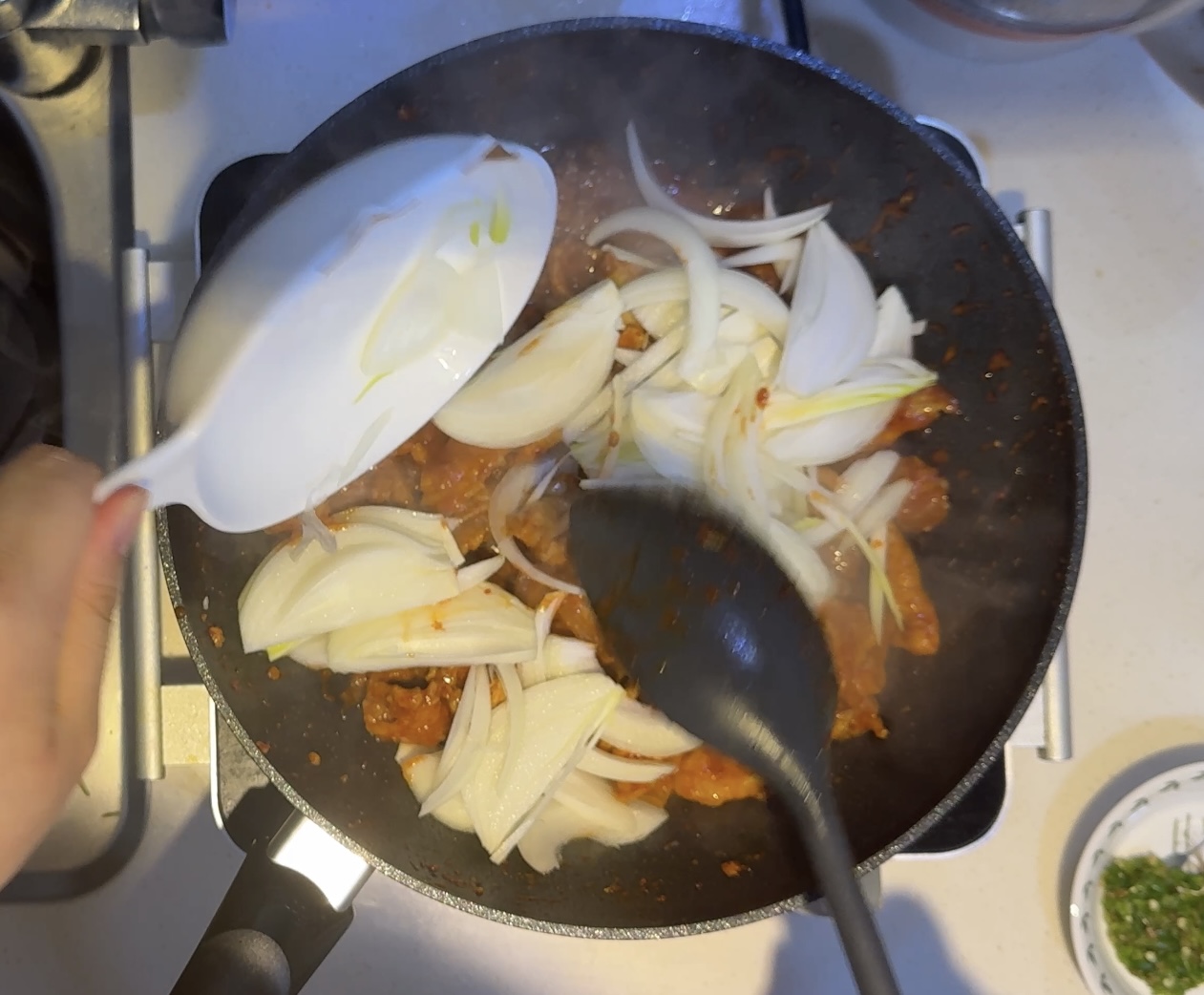 양파 넣기