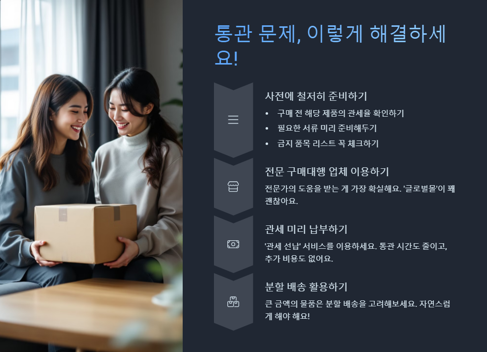 해외구매대행 통관 문제 해결