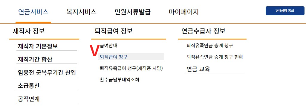 공무원 퇴직급여